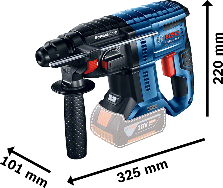 GBH 180-LI Cordless Rotary Hammer with plus | Bosch Professional