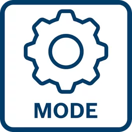  Higher work efficiency through adjustable modes