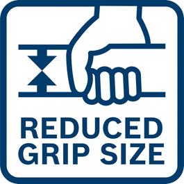  Outstanding small grip size for best-in-class ergonomics