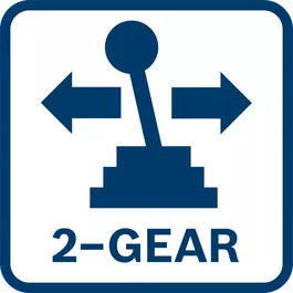 Optimized torque for screwdriving and speed for drilling Optimized torque and speed settings with two gear stages